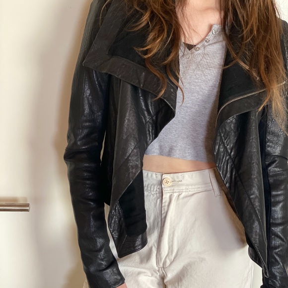 Leather Motorcycle Jacket - Picture 1 of 8